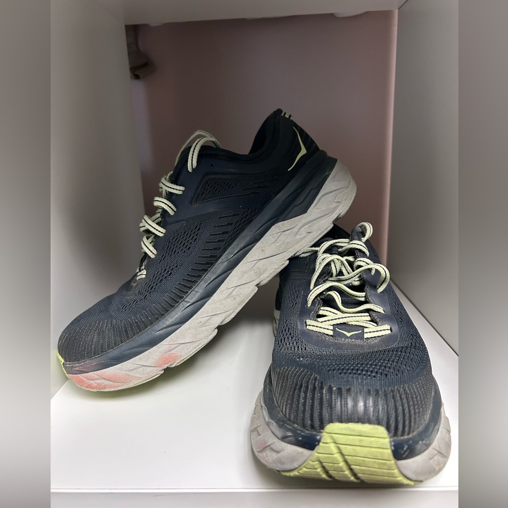 Hoka One One Black and Gray Sneakers